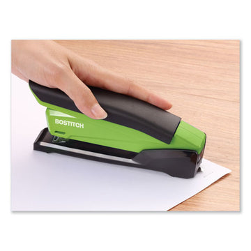 Bostitch® Inpower Spring-powered Desktop Stapler, 20-sheet Capacity, Green freeshipping - TVN Wholesale